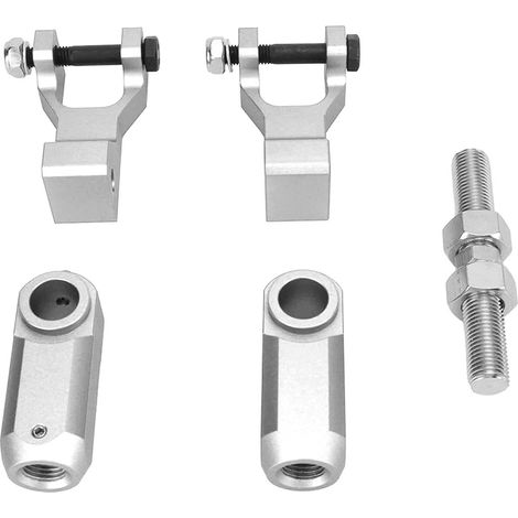 4x4 Tieferlegungssatz für Vorder- und Hinterachse, Leichtmetallfelgen, kompatibel mit Raptor 350, 660 und 700, silberfarben. (1/5)