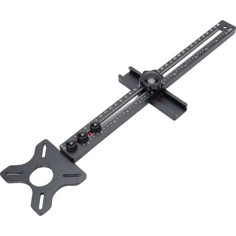 Support de fraisage pour défonceuse en alliage d'aluminium, guide de découpe circulaire multifonctionnel pour le travail du bois (1/5)