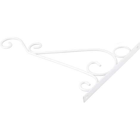 Set mit 2 Wand-Pflanzenampeln aus Aluminiumlegierung, weiß, 20,5 x 30 cm (1/5)