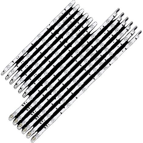 LED-Hintergrundbeleuchtungsstreifen, 1026 mm Länge, 12 LED-Perlen pro Streifen, 3 V Spannung, kompatibel mit verschiedenen TV-Modellen, (1/5)