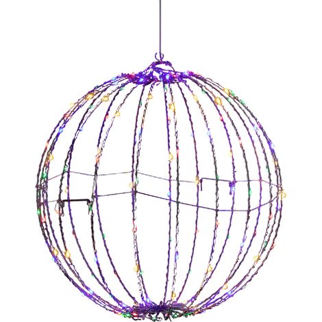 Chmadoxn LED-Weihnachtskugeln, 30 cm große, hängende Kugel für den Außenbereich, Metall-Weihnachtsbeleuchtung für Veranda, Terrasse, Garten, Innen- und Außendekoration (1/5)
