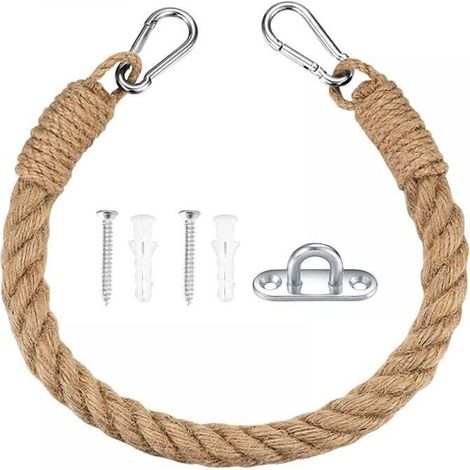Natural hemp rope toilet paper holder – Eco-friendly wall-mounted holder for rolls and towels, bathroom & kitchen