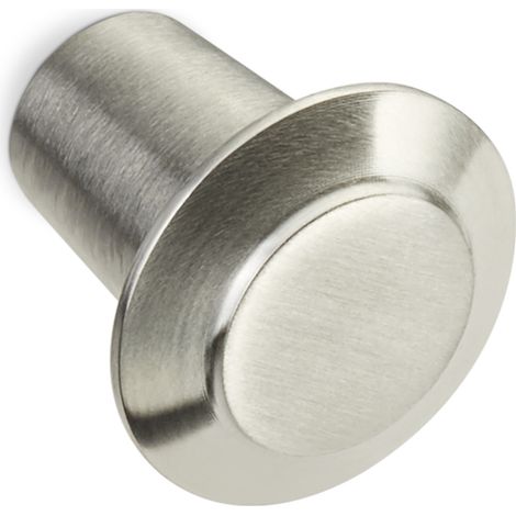 SO-TECH - Bouton de meuble EK04 Gris II - Ø20 mm - Hauteur 15 mm - Inox brossé - Pour cuisine, armoire, commode, tiroir (1/5)