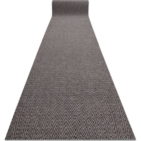 Paillasson antidérapant pour les mètres courants 100 cm MAGNUS 1951 Zigzag extérieur, intérieur beige beige 100x500 cm