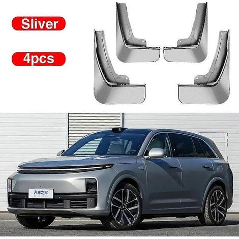 Schmutzfänger für Li Auto L7 Lixiang L7 2023 2024 2025, Spritzschutz, Kotflügelschutz, Außenverkleidung, 4-teiliges Set, Autozubehör – Silber (1/5)