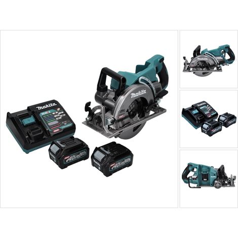 Sierra circular a batería Makita RS 001 GD2 40 V máx. 185 mm sin escobillas + 2 baterías de 2,5 Ah + cargador (1/5)