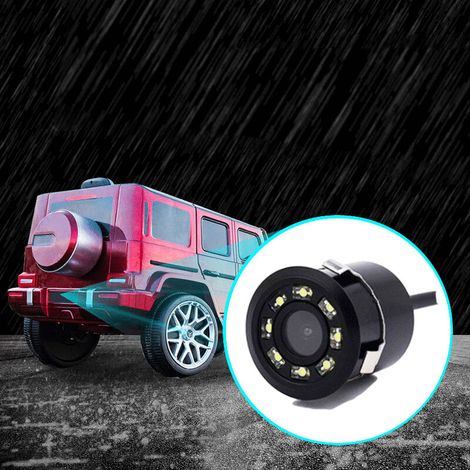 Green Mobility-Mini caméra de recul avec 8 LED lumières + Pratique et fiable, idéale pour garer votre voiture + Angle (1/5)