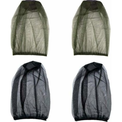 4 Pcs Mosquito Head Net Mesh Filet de Tête de Moustique Couvre Masque maillé pour Apiculture Apiculteur Les Amateurs de Plein air à Contre Les Moustiques (1/2)
