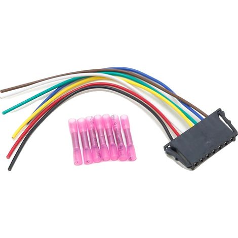 Kit connettore per cablaggio luce freno, design resistente, facile installazione, nero (1/2)