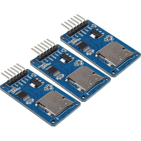 SPI 3 pcs Lecteur Carte mémoire Micro SD TF Carte mémoire Shield Module de Lecture écriture des données Compatible avec Arduino Raspberry Pi (1/5)
