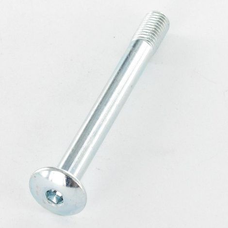 Vis Poelier tête ronde large TRL Clé de 4 HC4 M7X65 Filetée sur 12 Pas de 100 Acier zingué-100 pièces (1/4)