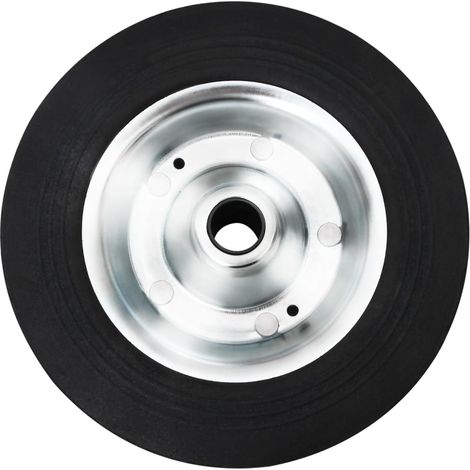 Roue de jauge 20x5 cm caoutchouc solide et acier CFW14873 (1/5)