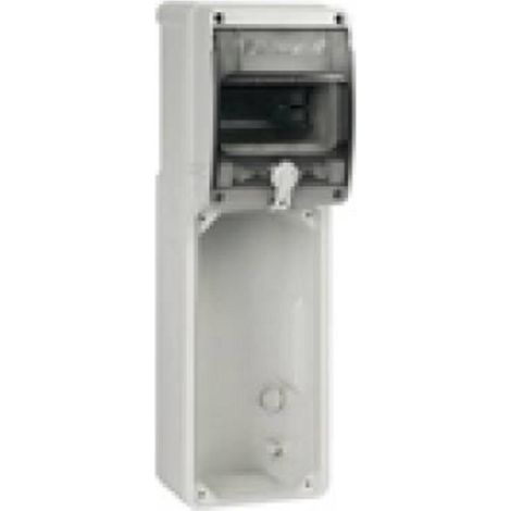 Quadro con centralino 5 moduli DIN Palazzoli con 1 presa verticale IP66 (1/2)
