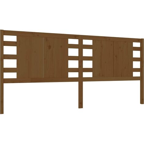 Maison Exclusive - Cabecero madera maciza de pino marrón miel 126 (1/5)