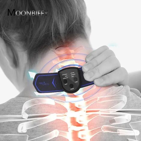 Massage par impulsions EMS pour la nuque, les bras, les jambes, le dos, les épaules, le dos, l'abdomen et la taille : relaxation musculaire et soulagement de la douleur. 9 niveaux d'intensité, 6 modes