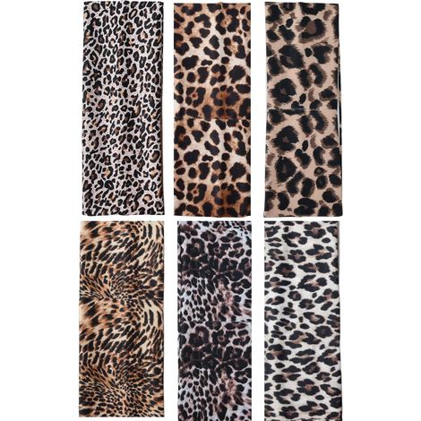 Fasce per capelli da donna - Set di 6 fasce alla moda per donna, sportive, elastiche antiscivolo con stampa, ideali per la corsa e accessori estivi per capelli. (1/5)