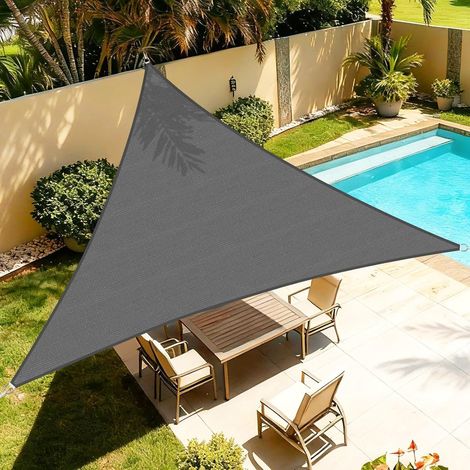 Vela ombreggiante - Tela ombreggiante - Ombrellone triangolare - Copertura per patio - Poliestere - resistente - Copertura per schermo da esterno - Tessuto ombreggiante resistente - Per veran (1/5)