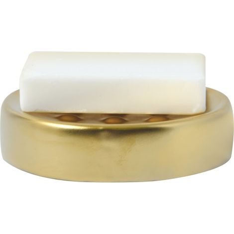 Porte savon Céramique TUBE-MATT Or mat Spirella