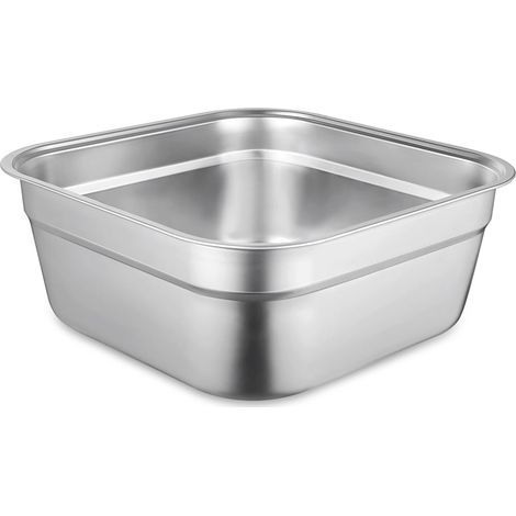 Spülbecken aus Edelstahl, multifunktionales Spülbecken, großer quadratischer Behälter zum Waschen von Gemüse, langlebiges Spülbecken für den Haushalt (1/5)