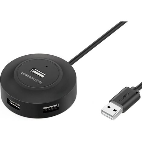 Hub USB 20 UGREEN 4x USBA 1 m Nero