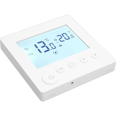 Digitales Thermostat mit LCD-Display, Timerprogrammierung, Temperaturregler, Wechselstrom 90–240 V für Warmwasserbereitung, 3 A (1/5)
