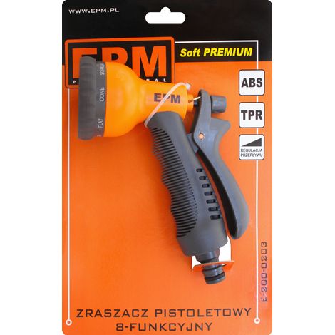 IRRIGATORE A PISTOLA A 8 FUNZIONI - E-200-0203 (1/2)