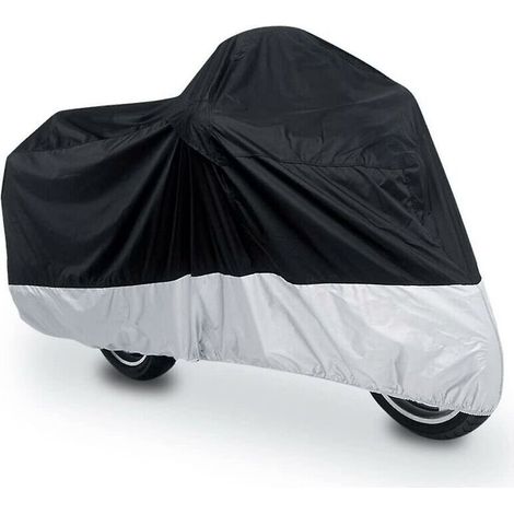 190t Rain Dust Protector Scooter Black+silver Motorcycle Cover 19085115 Cm (1/5)