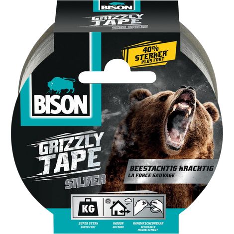 Cinta adhesiva bison grizzly tape adhesivo fuerte resistente agua