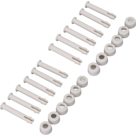 Ensemble de 12 pièces pour piscine tubulaire, chevilles et boulons en PVC compatibles avec Intex 28270/28272, hauteur 6 cm (1/4)