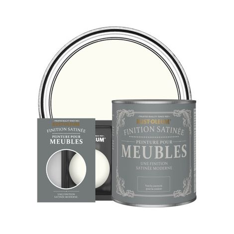 Peinture pour Meubles Finition Satinée - Blanc Antique (1/2)