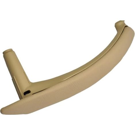 Housse de poignée de porte intérieure en cuir pour BMW X5 E70 2007-2013 X6 E71 E72 2008-2014 (droit, beige)