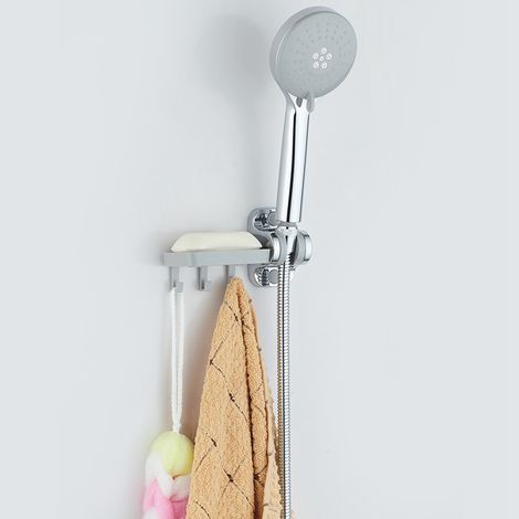 Pommeau de douche filtrant anti-obstruction G1/2" en ABS, ensemble de pommeau de douche à trois vitesses, amovible et lavable, avec surpression. (1/5)
