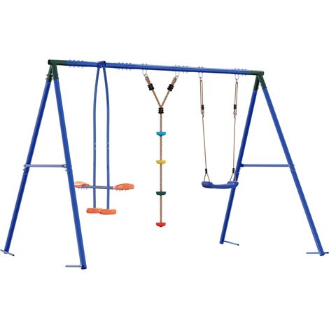 Maison Exclusive - Set di Altalene per Esterni Multicolore Acciaio e PE (1/5)