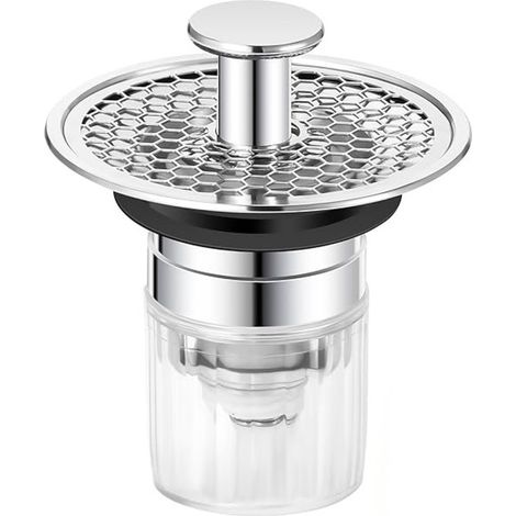Bonde de Lavabo, Bouchon Lavabo Salle de Bain 32-42mm, Universel Pop-Up Bouchon de Lavabo Bouchon Evier Cuisine Salle de Bain, Bonde Lavabo avec Filtre Anti-Clogging et Anti-Odeur (1/5)