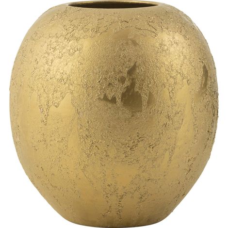 Vase boule doré en céramique élégance et raffinement déco - Doré effet or patiné