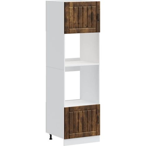 Maison Exclusive - Armarios para horno 2 piezas "Lucca" de madera