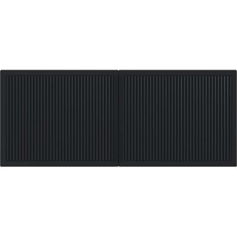 Maison Exclusive - Testiera da Muro EDE Nero Legno ingegnerizzato (1/5)
