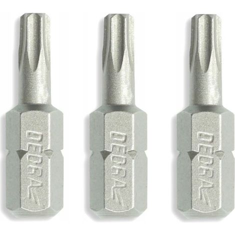 Punte per cacciavite Torx T30x25mm, blister da 3 pezzi (1/2)