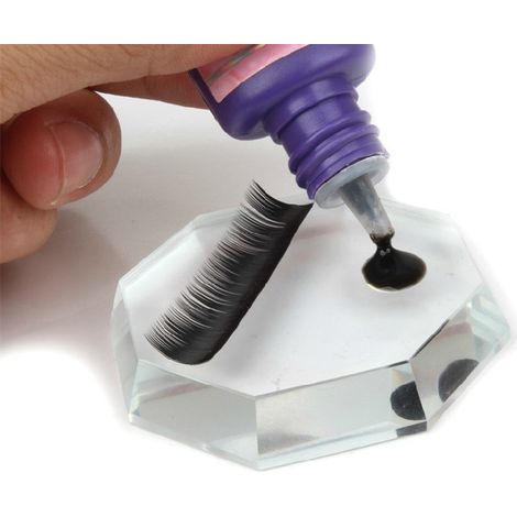 Trade Shop - Strumento Di Cristallo Ottagonale Per Incollaggio Colla Per Extension Ciglie - (1/2)
