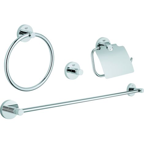Grohe Essentials juego de baño 4 en 1 cromado, 40776001