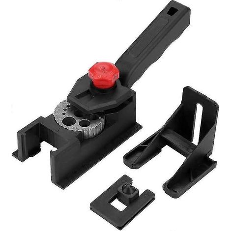 Guide de perçage pour tourillons en bois de 3 à 12 mm, outil de positionnement et de localisation pour la menuiserie. (1/5)