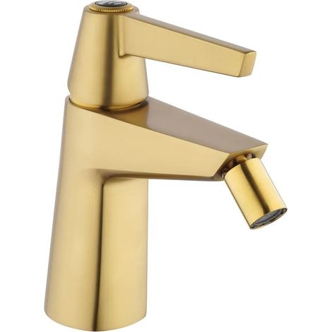 Miscelatore per bidet monoforo colore ottone spazzolato serie Gio Ponti Mamoli 55110000005G  Piletta clic clac 1"1/4 - Ottone spazzolato