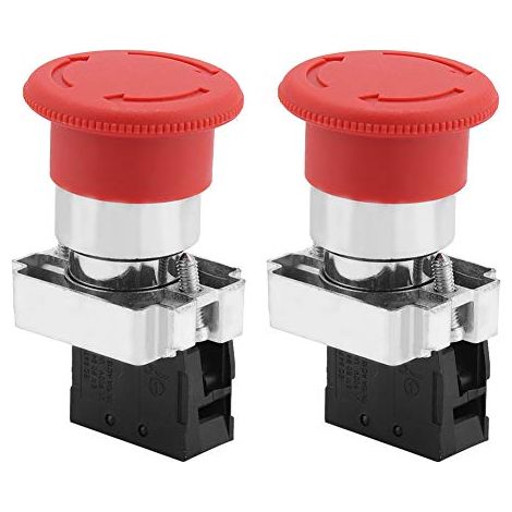 Interrupteur D'arrêt D'Urgence Panneau Rouge Bouton D'arrêt D'urgence 22MM (1/5)