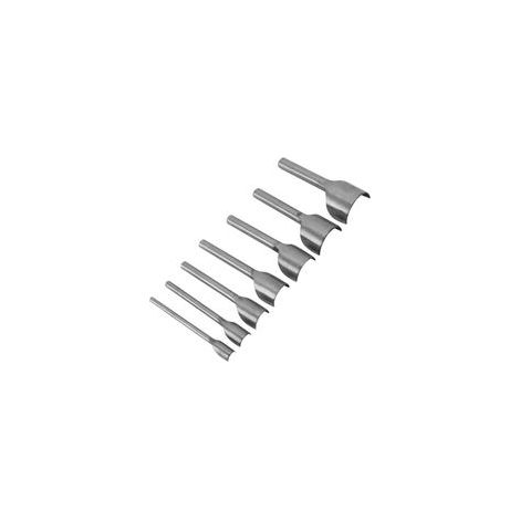 7 pièces Demi-Rond Bricolage en Cuir Artisanat Outils en Forme d'arc Ceinture Fin Coupe Bracelet en Cuir Demi-Cercle poinçon Outils (10-40mm) (1/5)