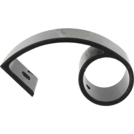 Support de porte 1712 pour tube diamètre 40mm alu noir laqué RAL9005 - DUVAL - 22-0108-1161