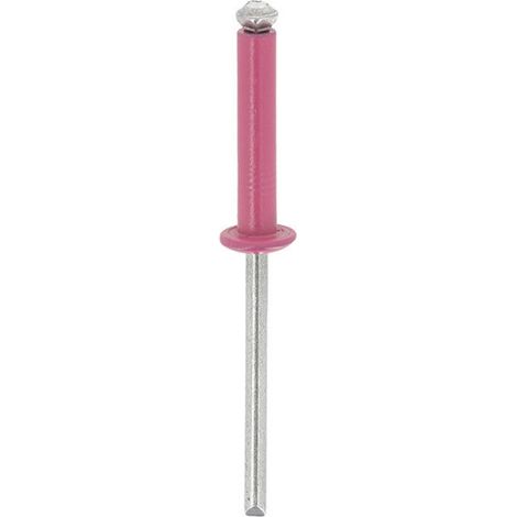 Rivets épanouis roses, Ø4x20 mm, 20 pièces Restagraf (1/2)