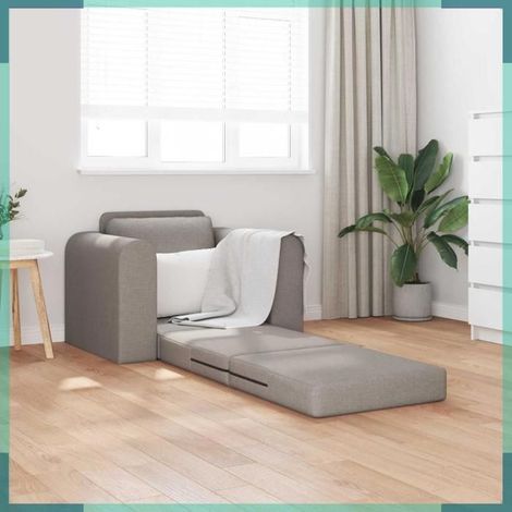 4106660 Canapé-Lit Taupe 98 x 71 x 83 cm tissu (1/5)