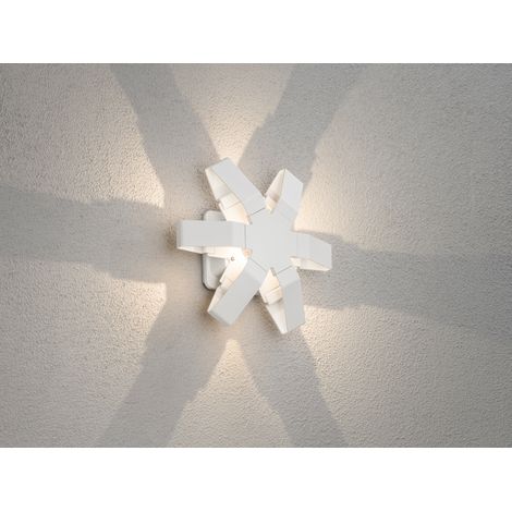 LED Außenwandleuchte PESCARA, Aluminium weiß, 300 Lumen, IP54 (1/5)