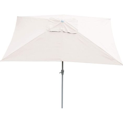 Décoshop26 – Parasol déporté inclinable 2x3m en aluminium et polyester – Résistant aux UV – Mât semi-réglable – 40003892