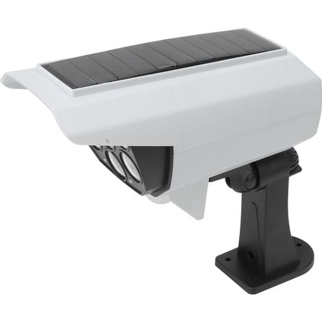 Fausse lampe de surveillance solaire LED haute luminosité, simulation de caméra factice, lampe de rue IP64 (1/5)